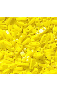 Miyuki quarter tila 5x1.2mm beads - Opaque yellow QTL-404